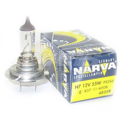 Лампа "NARVA" 12v Н7 55W (PX26d) кор. — основное фото