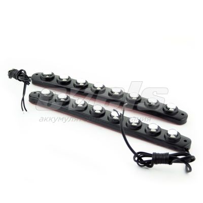 Габаритные огни "Маяк" DRL-SP0812 КРАСНЫЕ гибкие (166x18мм, комплект) — основное фото